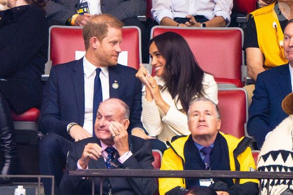 Le prince Harry et Meghan Markle assistent à la cérémonie d'ouverture des "Invictus Games Vancouver Whistler 2025" au Canada le 8 février 2025.