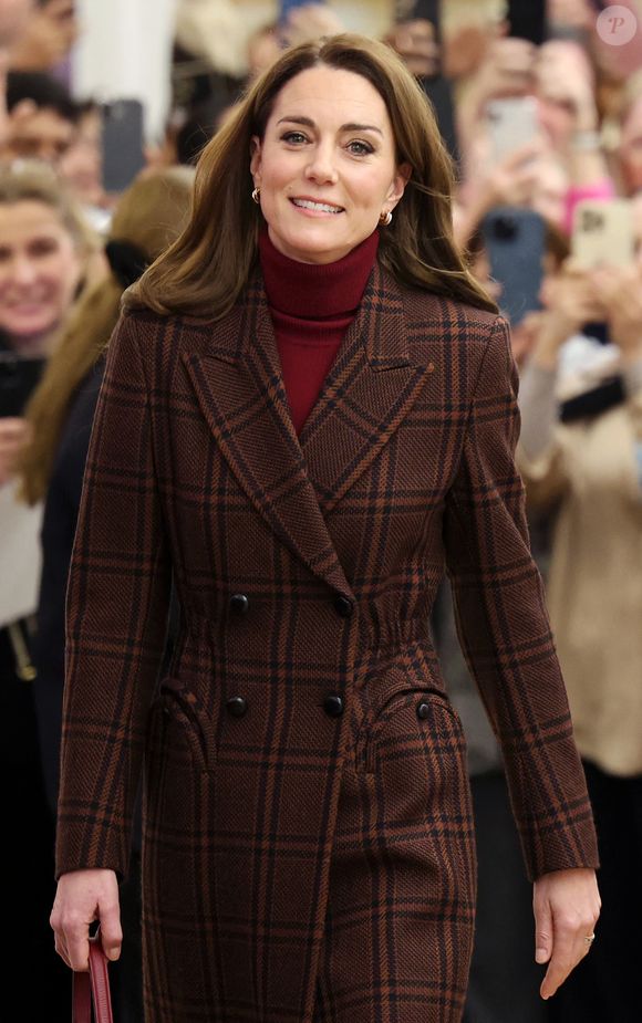 Catherine (Kate) Middleton, princesse de Galles à l'hôpital Royal Marsden, où elle a reçu son traitement contre le cancer, à Londres, Royaume-Uni, le 14 janvier 2025. © Chris Jackson/WPA-Pool/Bestimage