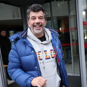 Exclusif - Stéphane Plaza - Les célébrités quittent les studios de RTL après l'émission "Les Grosses Têtes" à Paris le 24 janvier 2023.  No Web - Belgique et Suisse