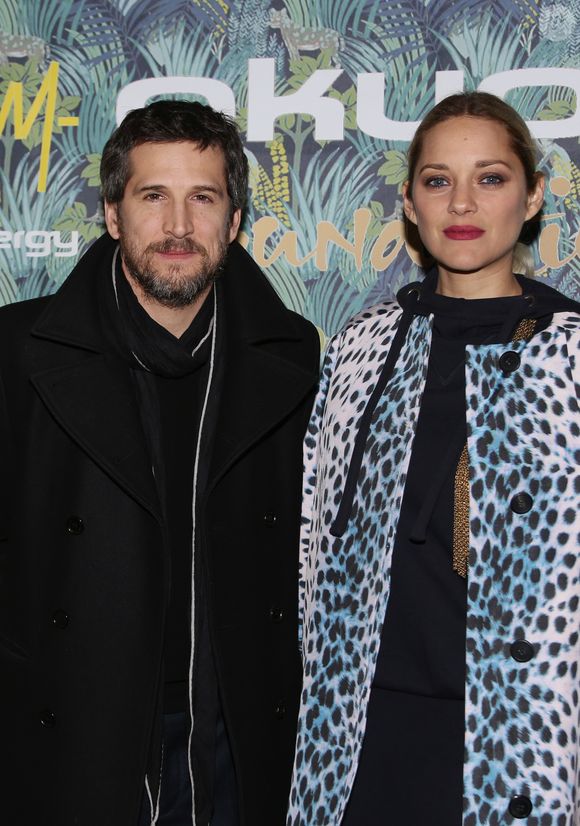 Exclusif - Guillaume Canet et sa compagne Marion Cotillard - Dîner de gala de la fondation Akuo suivi d’un concert privé de M.Chedid avec le collectif LAMOMALI au cabaret Lido, à Paris, France, le 17 janvier 2018. © Denis Guignebourg/Bestimage