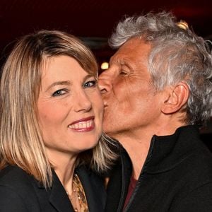 Exclusif - Mélanie Page et son mari Nagui - Générale de la pièce "Ubu Roi" d'Alfred Jarry, mise en scène par Daniel Benoin, le directeur du théâtre Anthéa à Antibes, le 3 mars 2026, avec André Marcon, qui joue le Père Ubu et Mélanie Page, dans le rôle de la Mère Ubu. © Bruno Bebert/Bestimage