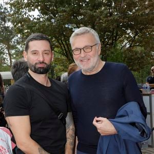 Exclusif - Hugo Manos et son compagnon Laurent Ruquier - Inauguration de la place Line Renaud a Rueil-Malmaison le 22 Juin 2024. © Jlppa / Bestimage