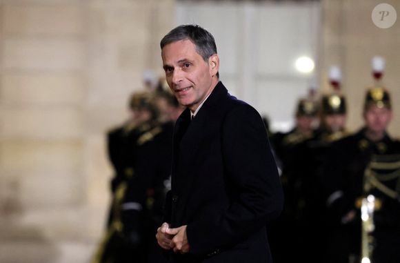 Rodolphe Saadé - Dîner d'Etat en l'honneur de Bola Tinubu, Président de la République fédérale du Nigéria et de sa femme Oluremi Tinubu  au Palais de l'Elysée à Paris le 28 Novembre 2024. © Dominique Jacovides/Bestimage