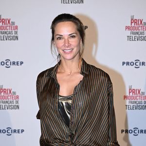 Melissa Theuriau, journaliste et productrice lors de la 29e édition du Prix du producteur de télévision française au Trianon à Paris, France, le 11 décembre 2023. Photo by Tomas Stevens/ABACAPRESS.COM