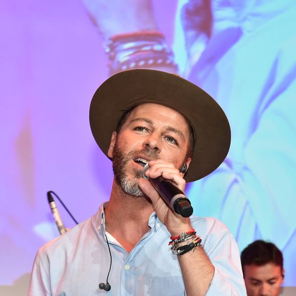 Christophe Maé - B. Patou fête ses 40 ans à l'hôtel particulier Salomon de Rothschild à Paris, France, le 22 juin 2017. © Rachid Bellak/Bestimage