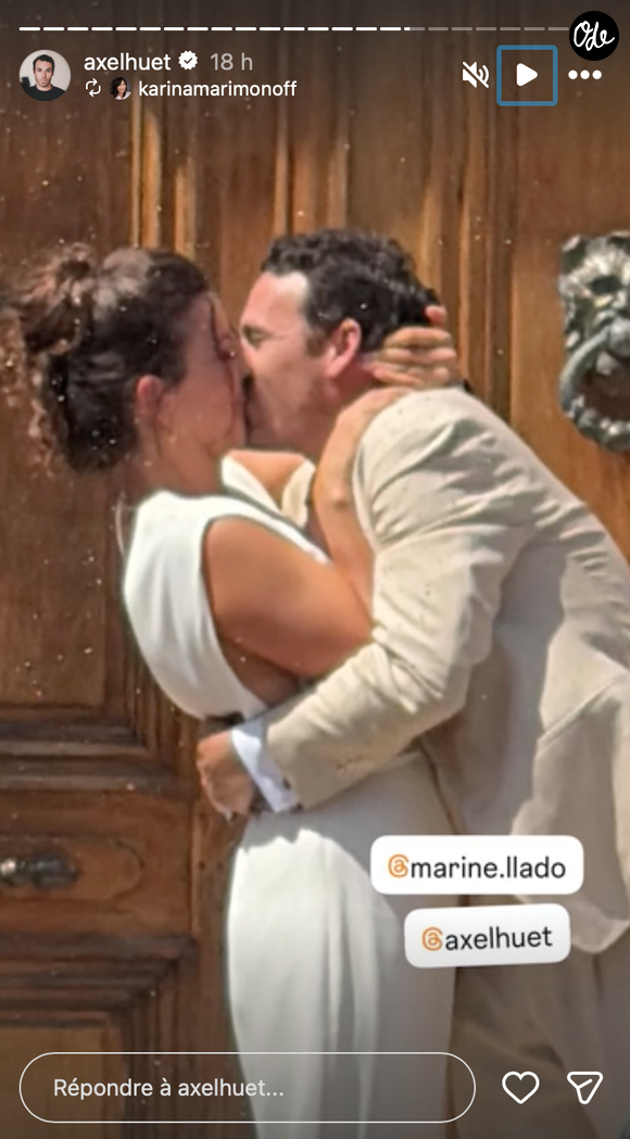 Connu pour son rôle d’Antoine dans "En famille", l’acteur a célébré son mariage entouré de près de 180 invités ce samedi 20 juin 2026. 

Capture Story Instagram - Axel Huet