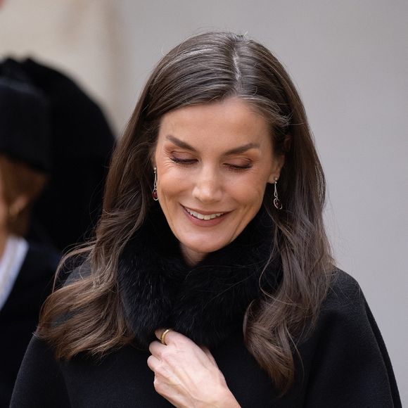 Le roi Felipe VI et la reine Letizia d'Espagne lors de la cérémonie d'investiture du roi Felipe VI en tant que docteur honoris causa (diplôme honorifique) par l'Université d'Alcala, le 27 février 2025. @LALO YASKY / BESTIMAGE
