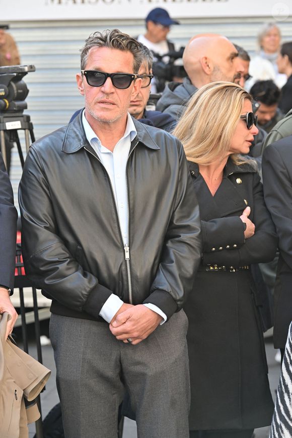 Benjamin Castaldi - Sorties des obsèques de Loana Petrucciani dans la cathédrale Sainte-Réparate à Nice le 10 avril 2026. L'ancienne star de téléréalité a été retrouvée morte dans son appartement niçois par les autorités, le 25 mars dernier. © Bruno Bebert/Bestimage