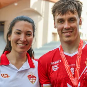 Louis et Marie Ducruet lors du match de football caritatif au stade Louis II de Monaco opposant les Barbagiuans aux pilotes de l'équipe Nazionale Piloti dans le cadre de la "Racing Stars Football Cup" le 3 juin 2026. © Albuquerque/Bestimage