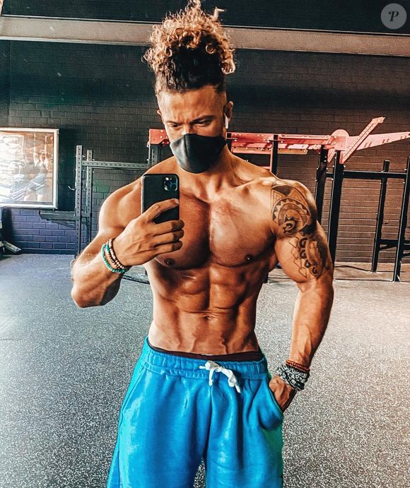 Anthony Amar de "Koh-Lanta" musclé sur Instagram, le 13 septembre 2020.