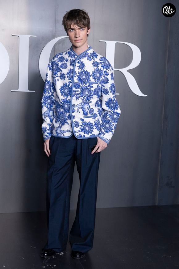 Pierre de Maere au photocall du défilé Dior Homme à l'École-Militaire lors de la semaine de la mode masculine automne/hiver 2025-2026 à Paris, France, le 24 janvier 2025. © Olivier Borde/Bestimage