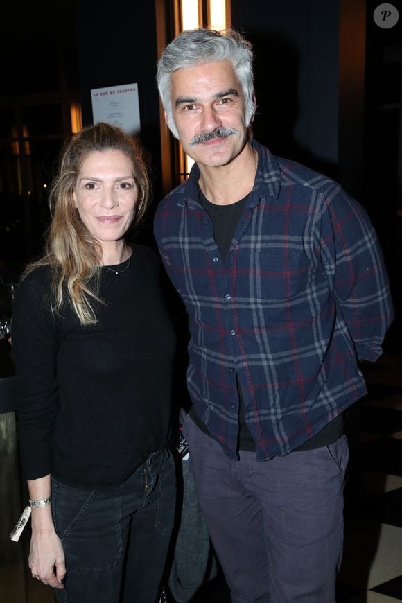 Exclusif - Judith El Zein et François Vincentelli - Cocktail à l'issue de la générale de la pièce "Les gens de Bilbao naissent où ils veulent" au théâtre Marigny à Paris le 19 Novembre 2024. © Bertrand Rindoff / Bestimage