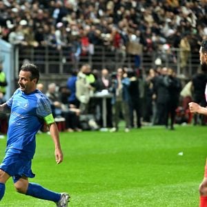 Ludovic Giuly durant la première édition du « match des légendes » opposant l'équipe des Légendes, les anciens de Cannes, à l'équipe des Etoiles avec pour capitaine Didier Deschamps, au stade Pierre de Coubertin à Cannes, le 30 octobre 2025. Les Légendes cannoises, coachées par Luis Fernandez et supportées par Zinedine Zidane qui portait les couleurs cannoises, mais qui n'a pas joué, ont remporté le match 3 à 2. Tous les bénéfices de la soirée seront reversés aux associations les Etoiles de l'Espoir, à l'association Adrien et à l'association Clin d'Oeil, qui oeuvrent pour les plus démunis et la jeunesse. © Bruno Bebert / Dominique Jacovides / Bestimage