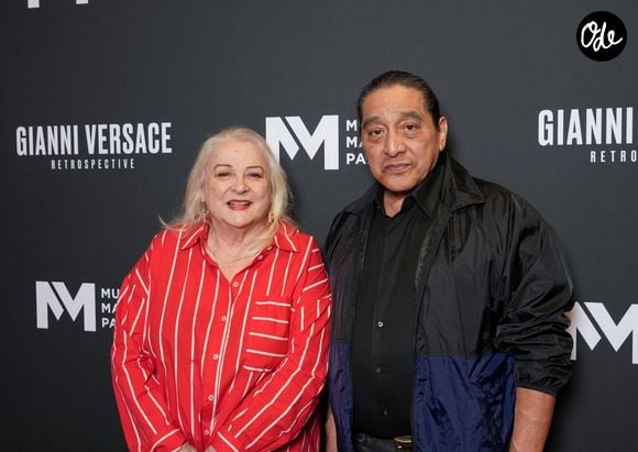 Josiane Balasko, George Aguilar - Personnalités à la première grande rétrospective française consacrée à Gianni Versace au Musée Maillol à Paris le 4 juin 2026 © Anne-Sophie Guebey / Bestimage