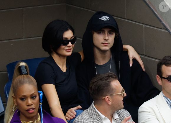 Timothée Chalamet et Kylie Jenner à l'US Open de New-York.

Photo : Backgrid USA / Bestimage
