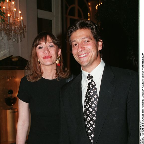 Virginie Lemoine et Laurent Gerra lors du Festival de cinéma de Deauville en 1996 
©ANGELI-RINDOFF / BESTIMAGE