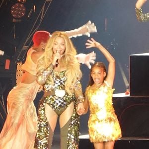 Beyonce Knowles en concert à Los Angeles dans le cadre de sa tournée "Cowboy Carter". Beyonce a fait monter sur scène ses filles Blue Ivy et Rumi Carter. Backgrid USA / Bestimage