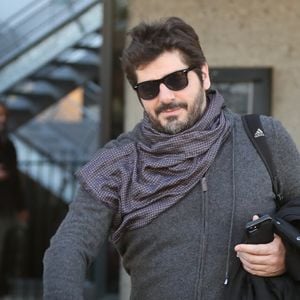 Patrick Fiori - Les people quittent leur hôtel afin de participer à l'enregistrement du nouveau spectacle des Enfoirés à Bordeaux le 28 janvier 2019. Les Enfoirés célébreront leurs 30 ans à Bordeaux où leur dernière visite remonte à la tournée des Enfoirés en 2000 ! © Agence/Bestimage