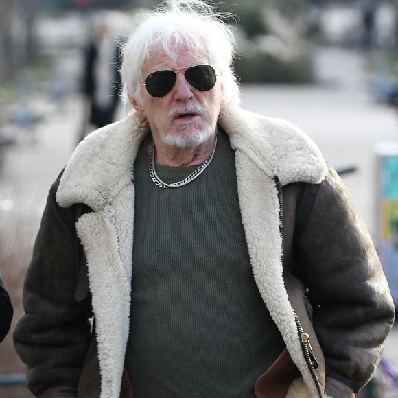 Hugues Aufray  lors des obseques de Thierry Sechan au cimetière Montparnasse le 16 janvier 2019 a Paris, France. Photo by ABACAPRESS.COM
