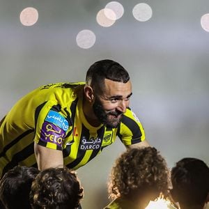 Photo d'archives - Le joueur de football français Karim Benzema est présenté aux fans d'Al-Ittihad au stade King Abdullah Sports City à Jeddah, Royaume d'Arabie Saoudite, le 8 juin 2023. Photo by Balkis Press/ABACAPRESS.COM