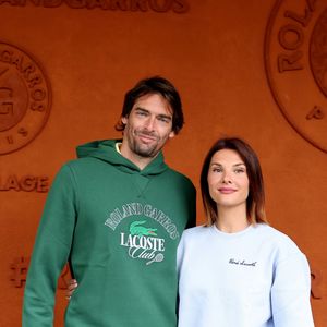 Camille Lacourt et sa compagne Alice Detollenaere - Célébrités au village des Internationaux de France de tennis de Roland Garros 2024 à Paris le 2 juin 2024.
© Jacovides / Moreau / Bestimage