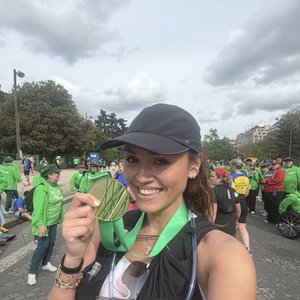 Pour ce premier exploit, Diane Leyre a terminé la course  en 4 heures 42, avec une vitesse moyenne de 8,97 km/h.

Capture d'écran de la vidéo Instagram de Diane Leyre.

Photo : Instagram