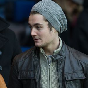 Louis Sarkozy - Veuillez flouter le visage des enfants avant publication - People dans les tribunes lors du match PSG - Angers au Parc des Princes à Paris le 23 Janvier 2016. © Cyril Moreau/Bestimage