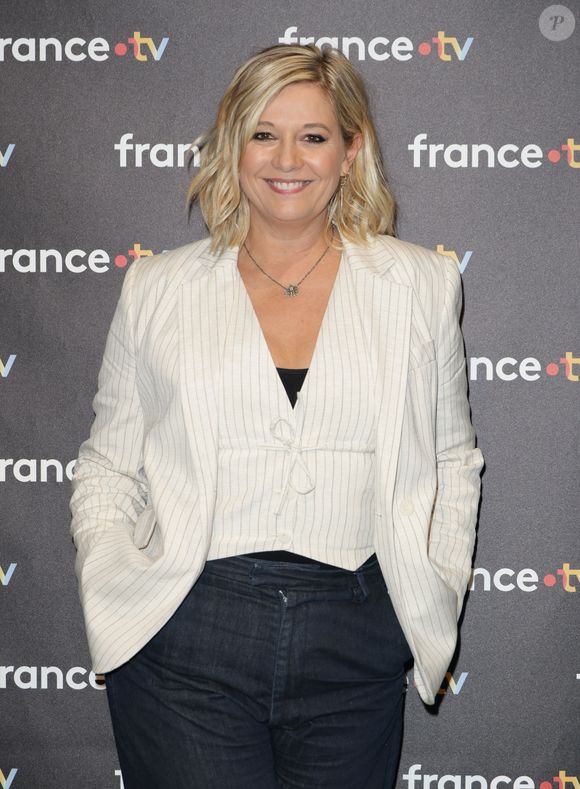 Flavie Flament - Photocall à l'occasion des 40 ans de l'émission "Télématin" au siège de France Télévisions à Paris le 6 février 2025. © Coadic Guirec/Bestimage