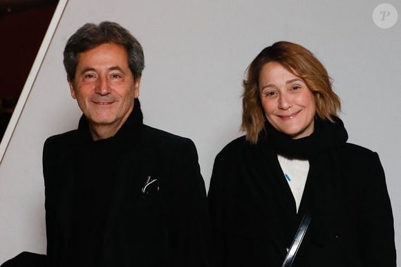 Exclusif - Daniela Lumbroso et son mari Eric Ghebali - Spectacle symphonique "Aznavour Célébration - l'hommage officiel" en clôture du centenaire de la naissance de C. Aznavour au palais des Congrès à Paris le 23 novembre 2024. © Christophe Clovis / Bestimage