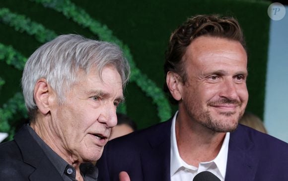 Jason Segel, Harrison Ford à la première mondiale de la saison 2 de l'Apple TV+ "Shrinking" au Pacific Design Center à West Hollywood, CA, USA le 08 octobre 2024. 
Fati Sadou/ABACAPRESS.COM