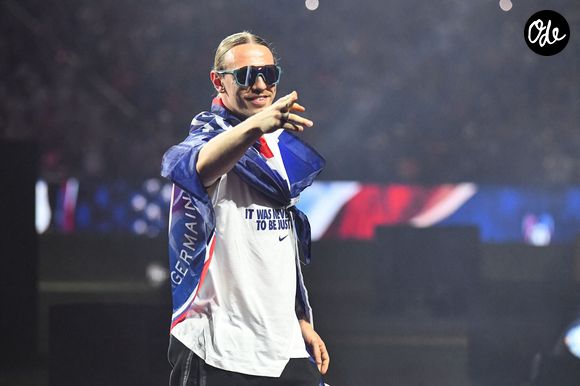 Matvey Safonov (Paris SG) - Le PSG célèbre son titre de champion d'Europe 2026 avec ses supporters au Parc des Princes à Paris, le 31 mai 2026. © Baptiste Autissier/PsnewZ/Bestimage