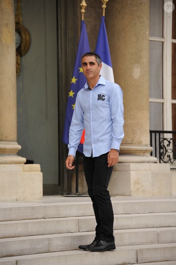 Laurent Jalabert après la 98e édition du Tour de France au palais de l'Elysée à Paris, France, le 24 juillet 2011. Photo by Giancarlo Gorassini/ABACAPRESS.COM