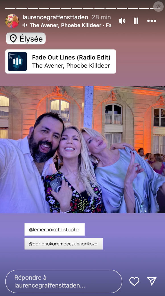 Story Instagram de @laurencegraffensttaden datant du vendredi 20 juin 2025.