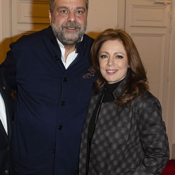 Exclusif -  Eric Dupond-Moretti et sa compagne Isabelle Boulay - Eric Dupond-Moretti à la barre au théâtre de la Madeleine à Paris le 22 janvier 2019. © Pierre Perusseau/Bestimage