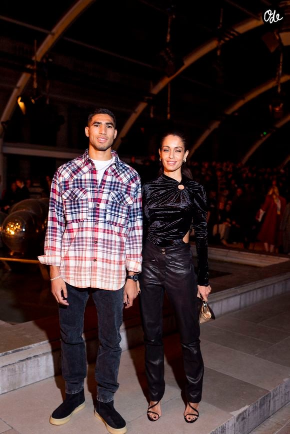 Achraf Hakimi et sa compagne Hiba Abouk - People au défilé de mode prêt-à-porter printemps-été 2023 « Isabel Marant » lors de la Fashion Week de Paris. Le 29 septembre 2022
© Pierre Perusseau-Tiziano Da Silva / Bestimage