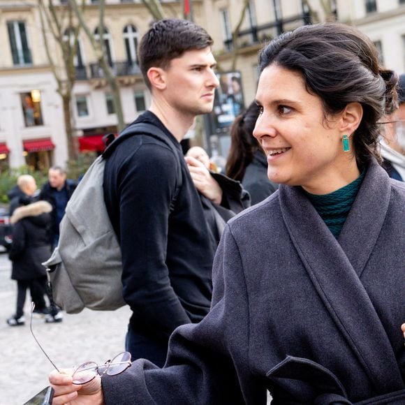 Apolline de Malherbe - Arrivées à la cérémonie religieuse en hommage à Rolland Courbis dans l'église de la Madeleine à Paris, France, le 14 janvier 2026. © Jacovides-Moreau/Bestimage
