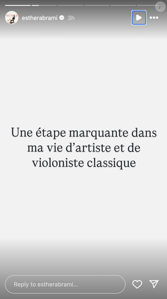 Esther Abrami a annoncé une excellente nouvelle à ses fans vendredi 7 mars 2025 sur Instagram.