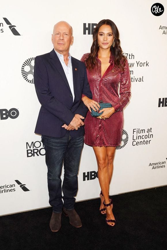 Bruce Willis et Emma Heming Willis à la première de Motherless Brooklyn lors du New York Film Festival 57 le 11 octobre 2019 à New York City, NY, USA. Photo de John Nacion/Startraks/ABACAPRESS.COM