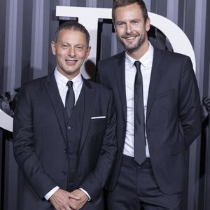 Marc-Olivier Fogiel et son mari Francois Roelants lors du gala d'ouverture de la saison de la danse 2021/2022 au Palais Garnier à Paris le 24 septembre 2021.
© Olivier Borde / Bestimage