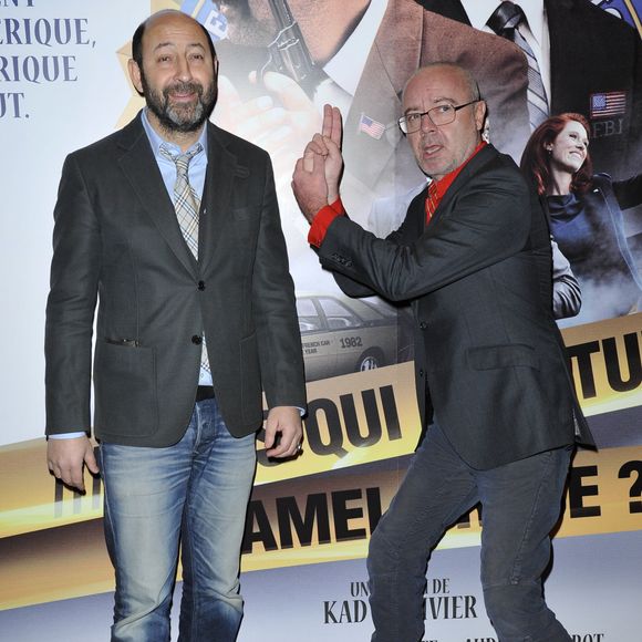 Kad Merad et Olivier Baroux - Avant-premiere du film " Mais qui a re-tue Pamela Rose ? " au Gaumont Marignan a Paris le 2 Décembre 2012.