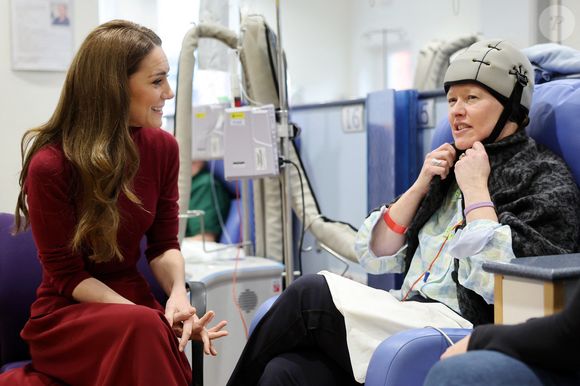 Catherine (Kate) Middleton, princesse de Galles à l'hôpital Royal Marsden, où elle a reçu son traitement contre le cancer, à Londres, Royaume-Uni, le 14 janvier 2025. © Chris Jackson/WPA-Pool/Bestimage