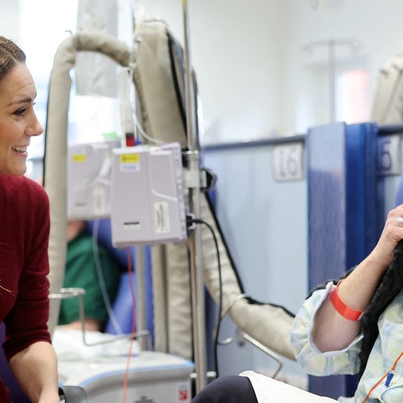 Catherine (Kate) Middleton, princesse de Galles à l'hôpital Royal Marsden, où elle a reçu son traitement contre le cancer, à Londres, Royaume-Uni, le 14 janvier 2025. © Chris Jackson/WPA-Pool/Bestimage