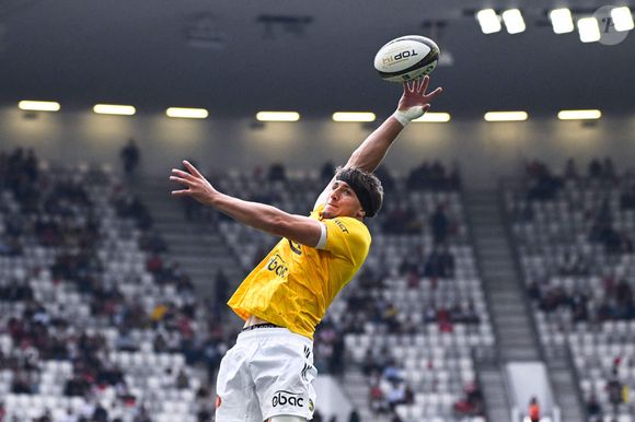 Oscar Jégou - Le Stade toulousain s’impose face au Stade Rochelais (39-23) au Matmut Atlantique lors de la première demi-finale du championnat de Top 14 et se hisse en finale. ( Photo federico pestellini / panoramic ) -
