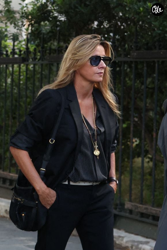 Sarah Poniatowski - Arrivées aux obsèques de Nicolas Altmayer en l’Église de Saint-Germain-des-Prés à Paris le 31 aout 2026. 

© Dominique Jacovides-Cyril Moreau/Bestimage