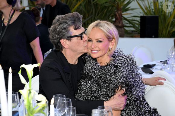 Marc Lavoine et sa compagne Adriana Karembeu - 11ème édition du Gala de charité de Patrick Mouratoglou à la Mouratoglou Academy & Resort à Biot. Ce gala de prestige réunit chaque année les grandes figures du sport, du divertissement et de nombreux donateurs, mobilisés pour soutenir les jeunes talents du tennis mondial. © Bruno Bebert/Bestimage