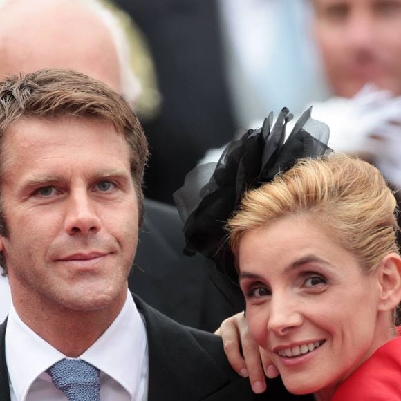 Le prince Emmanuel Philibert de Savoie et la princesse Clotilde de Savoie - arrivée des invités au mariage religieux du prince Albert II de Monaco et de la princesse Charlène Wittstock.