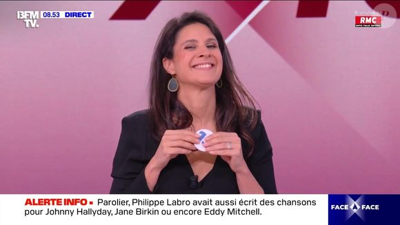 Apolline de Malherbe porte un accessoire qui ne passe pas inaperçu à l'antenne, le 4 juin 2025, sur BFMTV