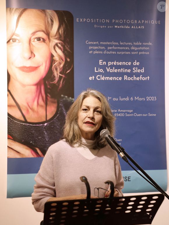 Exclusif - Lio lors de l'exposition "Ode à l'art féminin" à la galerie Amarrage à Saint-Ouen. Le 2 mars 2023
© Cédric Perrin / Bestimage