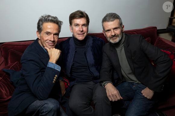 Exclusif - Vincent Darré, Jean-Christophe Laizeau, David Atlan - Soirée hommage pour le premier anniversaire de la mort de Frédéric Mitterrand en présence de Catherine Deneuve au cinéma du Panthéon à Paris le 24 mars 2025. © Cyril Moreau/Bestimage