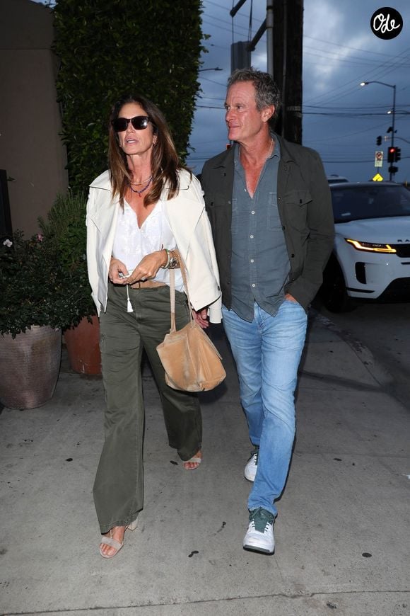 Exclusif - Cindy Crawford et son mari Rande Gerber à Santa Monica. 

© Bestimage